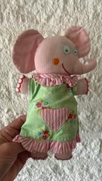 Room Seven baby knuffel pop met knisper oortjes olifantje, Ophalen of Verzenden, Zo goed als nieuw
