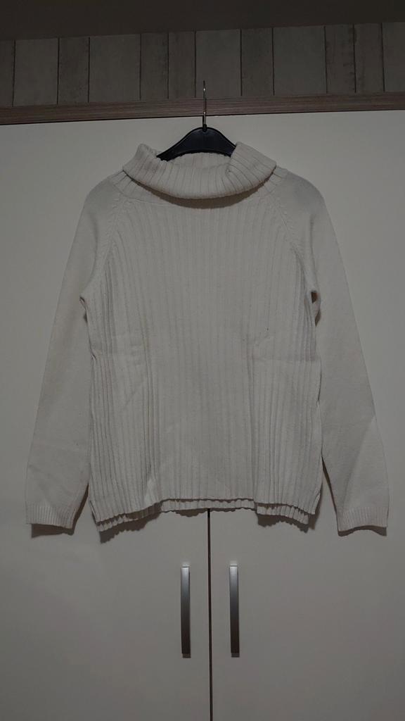 Gebroken wit coltrui, Kleding | Dames, Truien en Vesten, Zo goed als nieuw, Wit, Ophalen of Verzenden