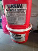 Keim Concreton Fixatief en Concreton - 2 emmers, Doe-het-zelf en Verbouw, Verf, Beits en Lak, Gebruikt, Wit, Ophalen of Verzenden
