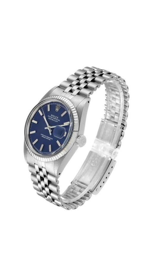 Rolex Datejust 36mm Ref. 1601- Blue Dial - Jubilee Band, Sieraden, Tassen en Uiterlijk, Horloges | Heren, Zo goed als nieuw, Polshorloge