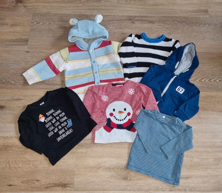 Bundel kleding (maat 80), Kinderen en Baby's, Babykleding | Maat 80, Jongetje, Truitje of Vestje, Ophalen of Verzenden