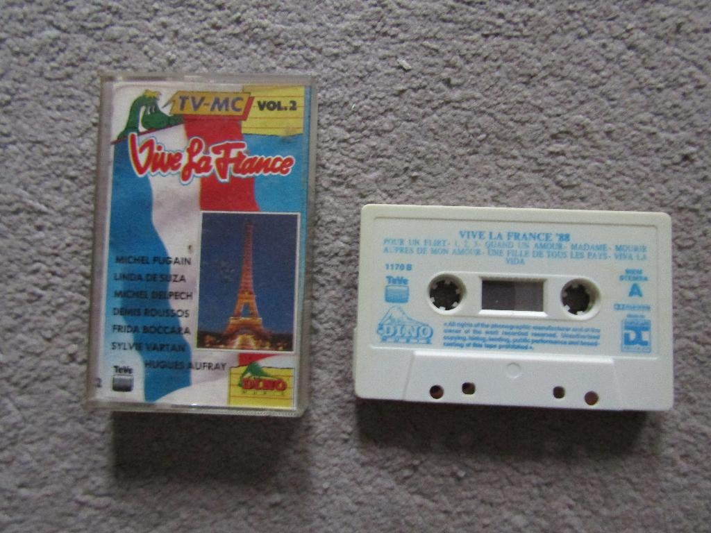 Cassette: Vive la France, Cd's en Dvd's, Cassettebandjes, Gebruikt, Wereldmuziek, 1 bandje, Ophalen of Verzenden
