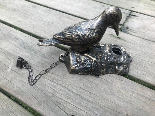 metalen deurklopper, pikkende specht, Antiek en Kunst, Curiosa en Brocante, Ophalen of Verzenden