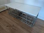 Melkkrat tafeltjes melk krat bijzettafeltjes 2x bijzettafel, Ophalen, Minder dan 45 cm, Minder dan 55 cm, Rond