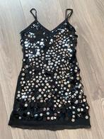 Pailletten partyjurk zwart-zilver mt L + slipjas mt 42 zw, Kleding | Dames, PartyXplosion MagicDesign, Maat 42/44 (L), Ophalen of Verzenden