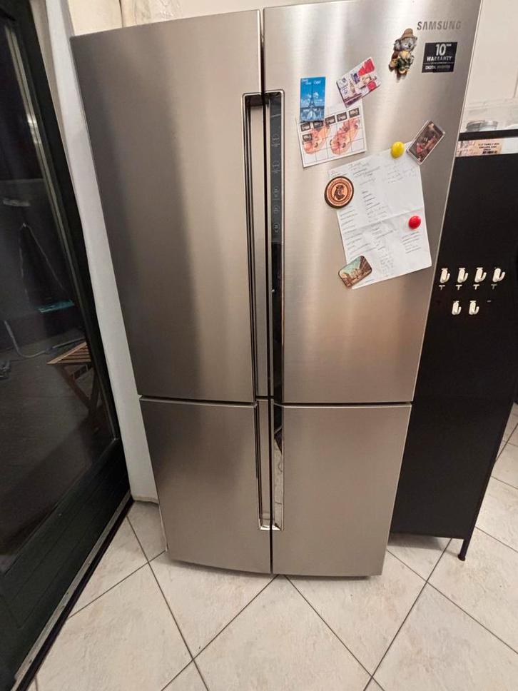 Samsung 4-deurs koelkast ) met flexibele lades, Witgoed en Apparatuur, Koelkasten en IJskasten, Gebruikt, Met aparte vriezer, 200 liter of meer