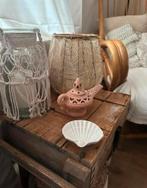 Keramiek schelpen schaaltje in het wit met parelmoer effect, Ophalen of Verzenden