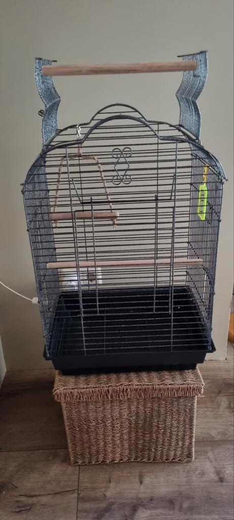 Stevige vogelkooi parkiet papagaaikooi L47xB36xH70, Dieren en Toebehoren, Vogels | Hokken en Kooien, Gebruikt, Vogelkooi, Metaal