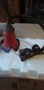 Art Deco gietijzeren bureau/wand lamp, Antiek en Kunst, Ophalen of Verzenden