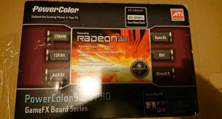 Radeon Powercolor 9600 Pro GameFX Board (Nieuw), Computers en Software, Videokaarten, Nieuw, Overige chipsets, PCI-Express 4.0