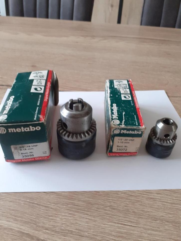 nieuwe koppen voor de Metabo boor ., Doe-het-zelf en Verbouw, Gereedschap | Boormachines, Zo goed als nieuw, Boor- en/of Breekhamer