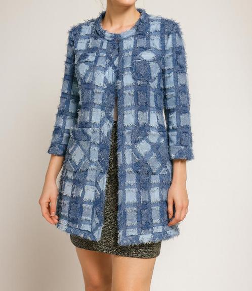 Yess Premium Jasje maat 40/42, Kleding | Dames, Jasjes, Kostuums en Pakken, Zo goed als nieuw, Jasje, Maat 38/40 (M), Blauw, Ophalen of Verzenden