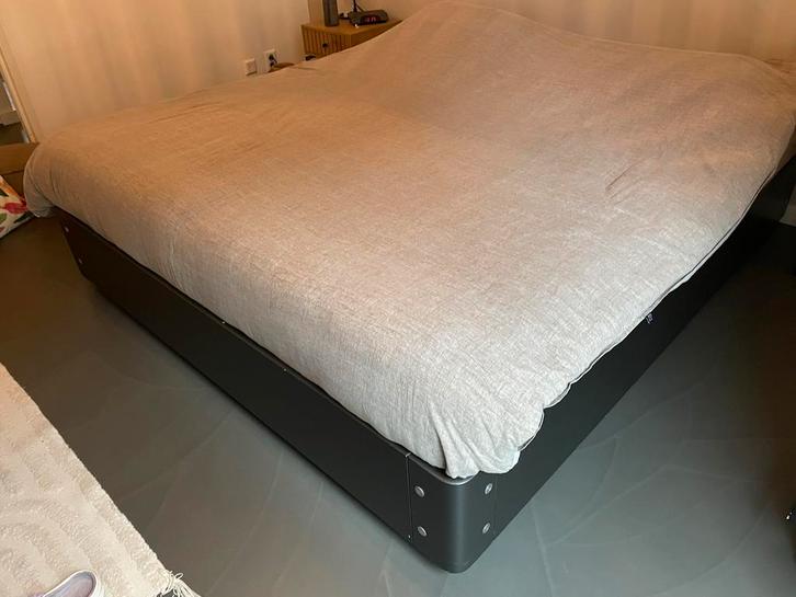 Auping Bedframe 180x200 + 2 Lattenbodems, Huis en Inrichting, Slaapkamer | Bedden, Gebruikt, Tweepersoons, 180 cm, 200 cm, Metaal