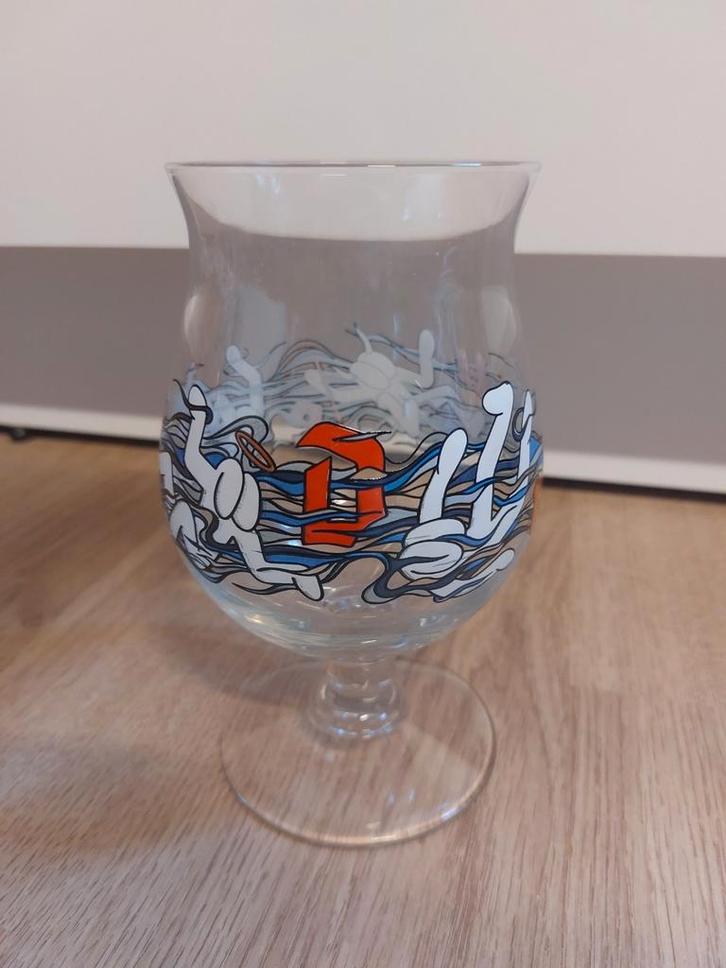 Duvel glas Franky sticks, Verzamelen, Biermerken, Glas of Glazen, Duvel, Ophalen of Verzenden