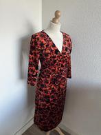 King Louie maat L velvet cross midi bloemen jurk 2808, Maat 42/44 (L), Ophalen of Verzenden, Zo goed als nieuw, King Louie