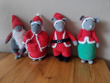 Gehaakte kerst muizen  beschikbaar voor biedingen