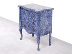 Blauw klassiek dressoir / ladekast, Ophalen, -, -, 50 tot 100 cm