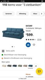 Ektorp 3 zits bank, Huis en Inrichting, Banken | Bankstellen, Ophalen, Hout, Gebruikt, Driepersoons