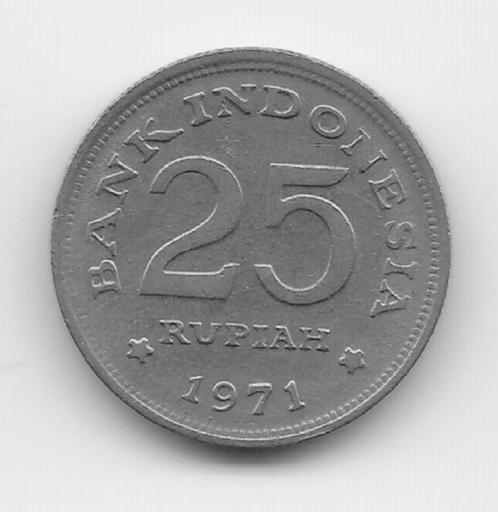Indonesië 25 rupiah 1971 KM# 34, Postzegels en Munten, Munten | Azië, Losse munt, Zuidoost-Azië, Verzenden