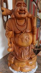 Hele mooie grote houten Boeddha, massief en zwaar, Ophalen