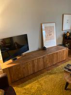 Mooie, zware teakhouten kast, Huis en Inrichting, Gebruikt, Ophalen of Verzenden, 200 cm of meer, Minder dan 100 cm