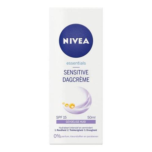 NIVEA Sensitive Dagcrème 50 ml [NIEUW], Sieraden, Tassen en Uiterlijk, Uiterlijk | Lichaamsverzorging, Nieuw, Bodylotion, Crème of Olie