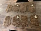 4 Riviera Maison rattna placemats, Ophalen, Bord