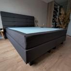 Boxspring 160x200 - Donkergrijs - Bosch Bedding, Ophalen, Gebruikt, Tweepersoons, 200 cm