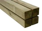 Geimpregneerd vuren FSC 44x44 geschaafd, Doe-het-zelf en Verbouw, Hout en Planken, 25 tot 50 mm, Nieuw, 300 cm of meer, Balk