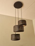 Brilliant hanglamp Tyas zwart goud 52cm 3xE27, Huis en Inrichting, Lampen | Hanglampen, Ophalen, Zo goed als nieuw, Hanglamp, Metaal