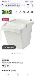 Twee bakken Ikea 60 L heel lichte gebruikerssporen  gratis, Ophalen of Verzenden, Gebruikt