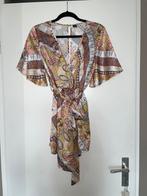 dames bruin beige geel boho ibiza paisley playsuit pak mt M, Maat 38/40 (M), Beige, Ophalen of Verzenden, Zo goed als nieuw