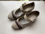 Rieker schoenen beige met zilver maat 39., Ophalen of Verzenden, Zo goed als nieuw, Beige, Sneakers of Gympen