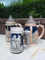 Drie antieke bierpullen. Worden ook los verkocht., Antiek en Kunst, Antiek | Keramiek en Aardewerk, Ophalen