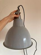 Vintage emaille hanglamp, Huis en Inrichting, Lampen | Hanglampen, Minder dan 50 cm, Gebruikt, Vintage, Ophalen of Verzenden