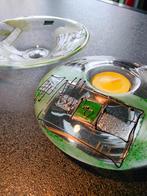 Bohemen Schaal Waxinelichthouder Glas Modern Abstract 2000, Antiek en Kunst, Ophalen of Verzenden