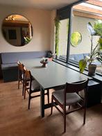 Grote eettafel uitschuifbaar, Huis en Inrichting, Tafels | Eettafels, Ophalen, Gebruikt, 100 tot 150 cm, 200 cm of meer
