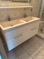 Wastafel met spiegel en verlichting, Huis en Inrichting, Ophalen, 50 tot 100 cm, Zo goed als nieuw, Minder dan 100 cm