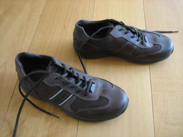 Nieuwe bruin leren sneakers met shockpoint ECCO 41 snazzeys beschikbaar voor biedingen