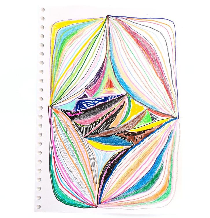 Peter Green (Fleetwood Mac) Psychedelic Drawing Artwork, Antiek en Kunst, Kunst | Schilderijen | Modern, Verzenden