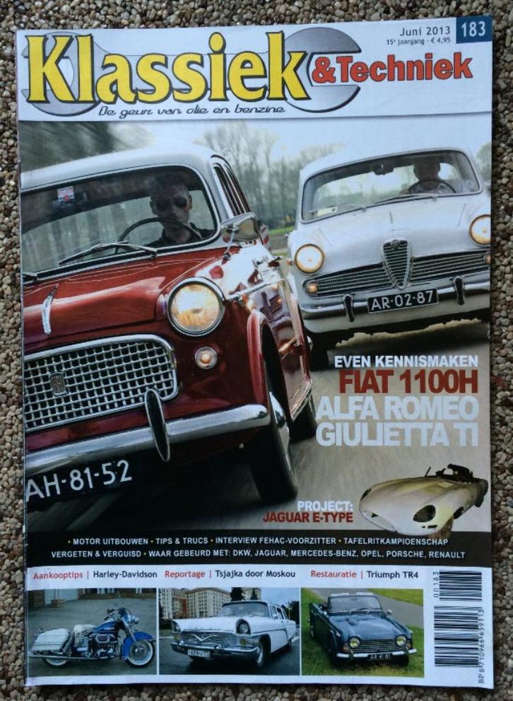 KT: Alfa Romeo Giulietta, Fiat 1100 Lusso, Triumph TR4, R20, Boeken, Auto's | Folders en Tijdschriften, Zo goed als nieuw, Algemeen