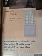 Glas in lood 22 ruits blank Cando (88/93 x 231,5) NIEUW, Doe-het-zelf en Verbouw, Deuren en Horren, Ophalen, 215 cm of meer, Binnendeur
