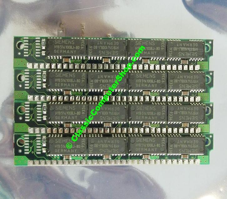 Set 4x Siemens HYB514100BJ-80 4MB 16MB kit 80ns parity, Computers en Software, Vintage Computers, Verzenden