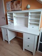 Hemnes bureau met opzetstuk te koop aangeboden, Huis en Inrichting, Bureaus, Ophalen, Zo goed als nieuw