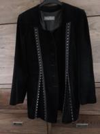 Mooi zwart fluweel jasje maat 36, Ophalen of Verzenden, Zo goed als nieuw, Maat 36 (S), Zwart