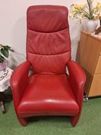 Leren Relaxstoel, Ophalen, Gebruikt, 75 tot 100 cm, Modern