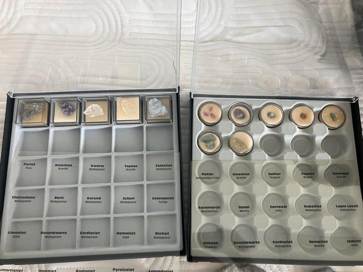 Verzameling edelstenen en mineralen, Verzamelen, Mineralen en Fossielen, Mineraal, Ophalen of Verzenden