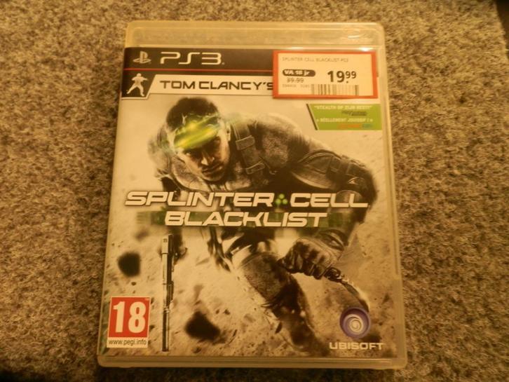 Ps3 spel Splinter Cell Blacklist, Spelcomputers en Games, Games | Sony PlayStation 3, Gebruikt, Avontuur en Actie, Vanaf 18 jaar