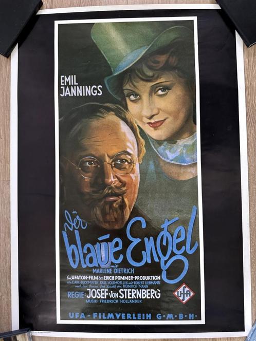 The Blue Angel ( 1930 ) Film Poster, Verzamelen, Posters, Gebruikt, Film en Tv, A1 t/m A3, Rechthoekig Staand, Ophalen of Verzenden