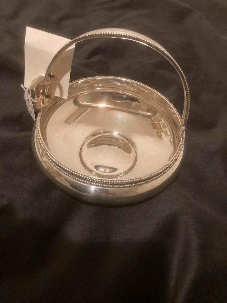 1 geh Zilveren Suikerpot Bonbonschaaltje uit 1884, Antiek en Kunst, Antiek | Goud en Zilver, Zilver, Ophalen of Verzenden